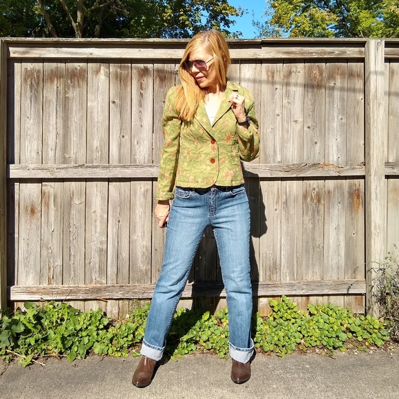 Cabi Floral Embroidered Blazer Jacket Sz S - Picture 10 of 11